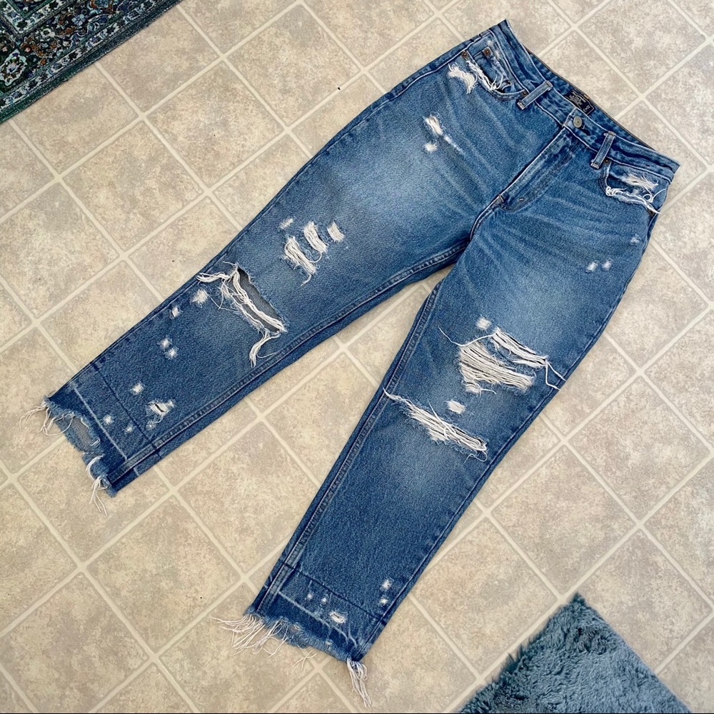 Abercrombie Annie High Rise Girlfriend Jeans
